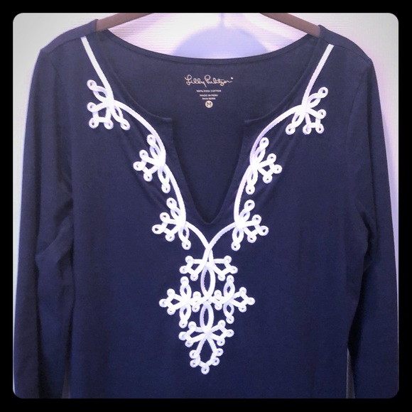 Lilly Pulitzer Dresses & Skirts - Lilly Pulitzer Navy Marina Shift Dress